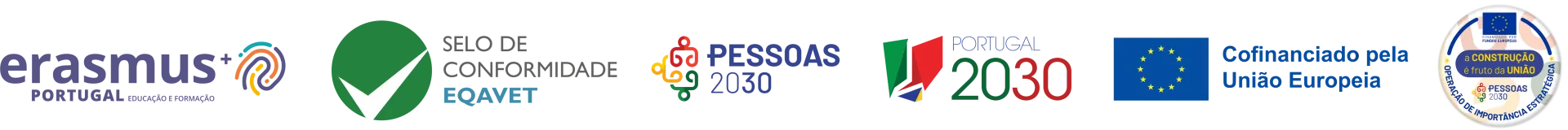 Barra com logos de cofinanciamento